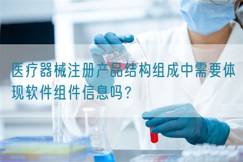 醫(yī)療器械注冊(cè)產(chǎn)品結(jié)構(gòu)組成中需要體現(xiàn)軟件組件信息嗎？(圖1)