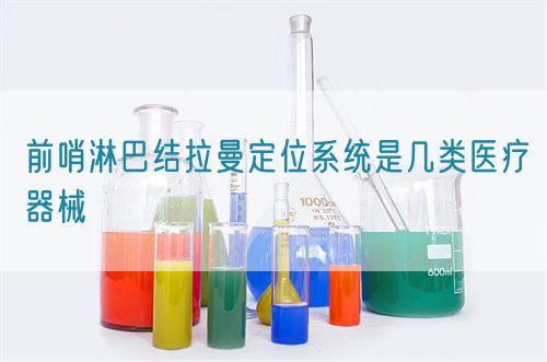 前哨淋巴結(jié)拉曼定位系統(tǒng)是幾類(lèi)醫(yī)療器械(圖1)